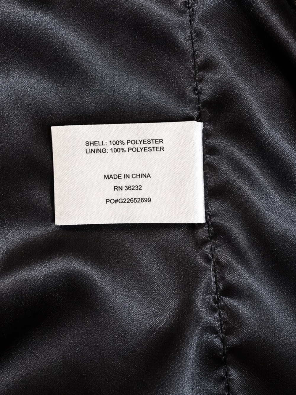 Gallery Black Hooded Heavyweight Faux Fur Coat Large NWOT - Picture 10 of 10